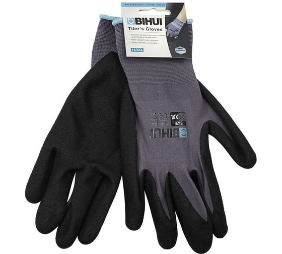 Изображение товара Перчатки строительные BIHUI с латексным покрытием, размер 11 (XXL) TGDXXL