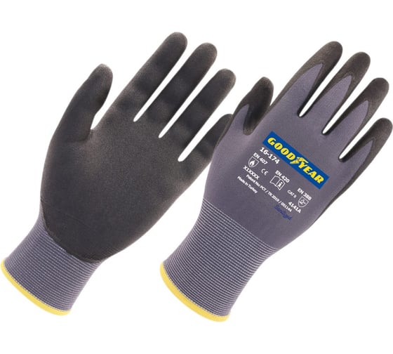 Изображение товара Рабочие перчатки Goodyear усиленная прочность в стыках пальцев №10, 16-174N10