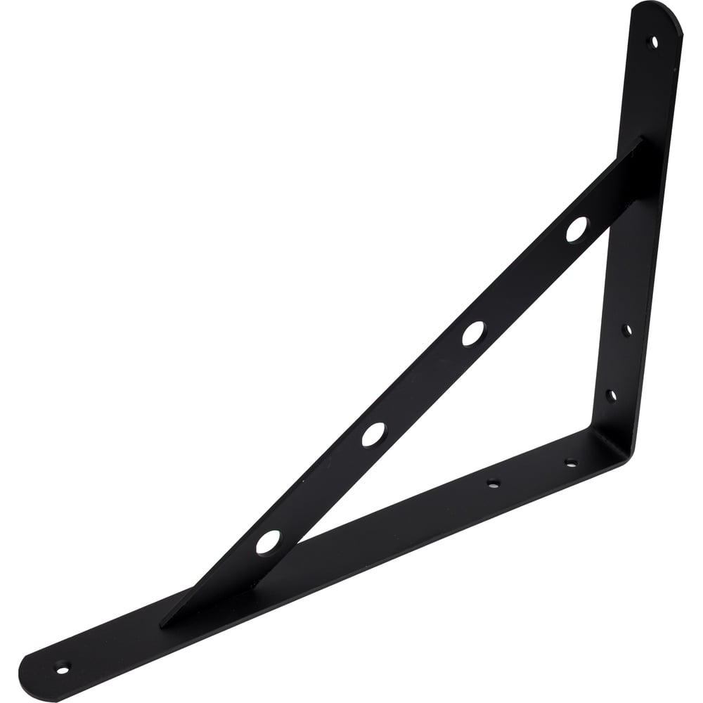 Изображение товара Кронштейн Домарт 300х225 чёрный из стали для полок надежная фиксация