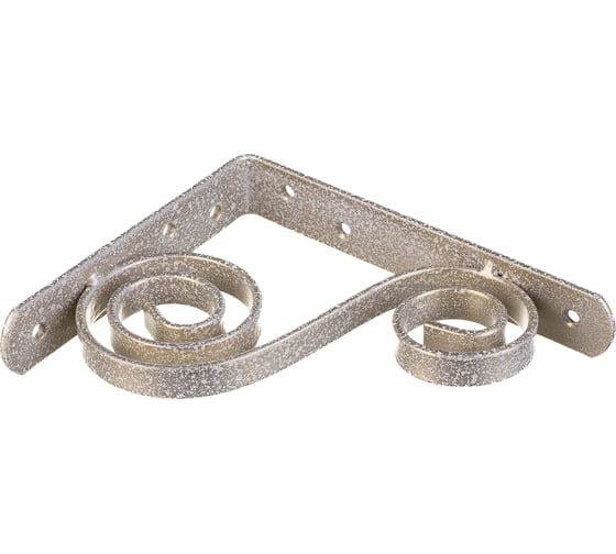 Изображение товара Фигурный кронштейн Домарт 150х125 мод.5 белый антик 171027