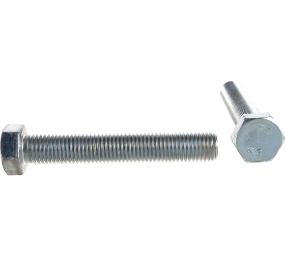 Изображение товара Болт с шестигранной головкой Крепежная техника полная резьба, DIN 933 558, 16х100, цинк, 15 шт. 493574 БК