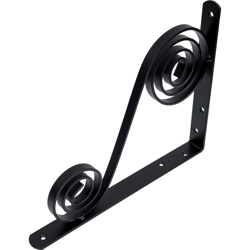 Изображение товара Фигурный кронштейн Домарт 250х200 мод.5 черный для полок из стали