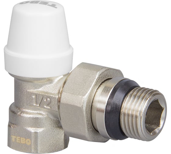 Изображение товара Клапан запорный угловой с уплотнительным кольцом TEBO ВН/НАР 3/4" T-ТА.Кл.452.34.CN