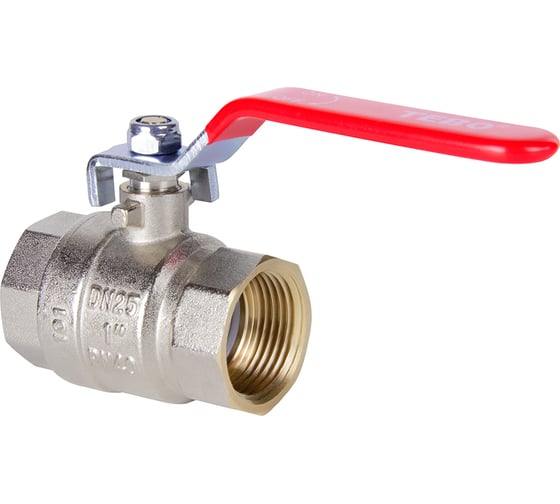 Изображение товара Кран шаровой полный проход TEBO ВН/ВН 3/4" ручка T-КШ.101.34.КР.CN