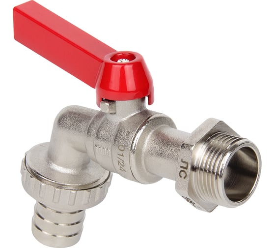 Изображение товара Кран шаровой поливочный с латунным штуцером TEBO НАР 1/2" T-КШ.П.555.12.КР.CN