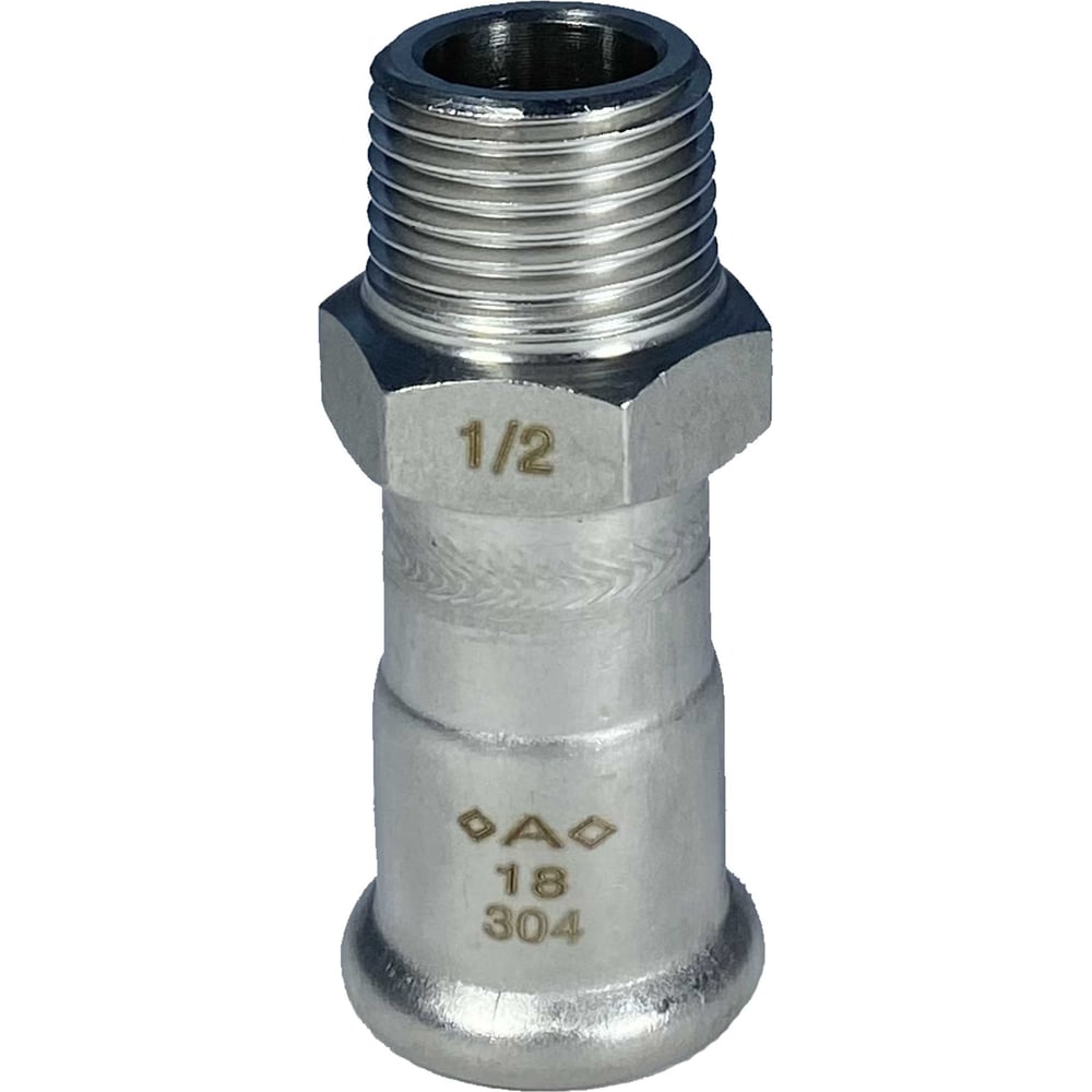 Изображение товара Пресс-переход Conex Banninger IBP A-Press Inox нержавеющая сталь AISI304 с наружной резьбой 15x1/2" PS24243G0150400