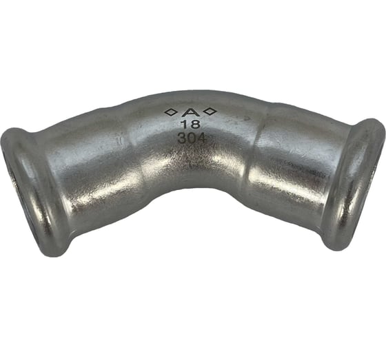 Изображение товара Пресс-угол Conex Banninger двухраструбный IBP A-Press Inox нержавеющая сталь AISI304 - 45-18 мм PS240410180000