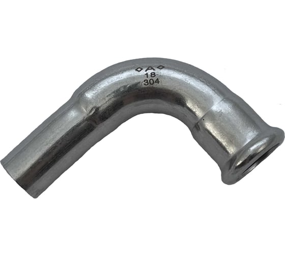 Изображение товара Пресс-угол Conex Banninger однораструбный IBP A-Press Inox нержавеющая сталь AISI304 - 90-18 мм PS240010180000