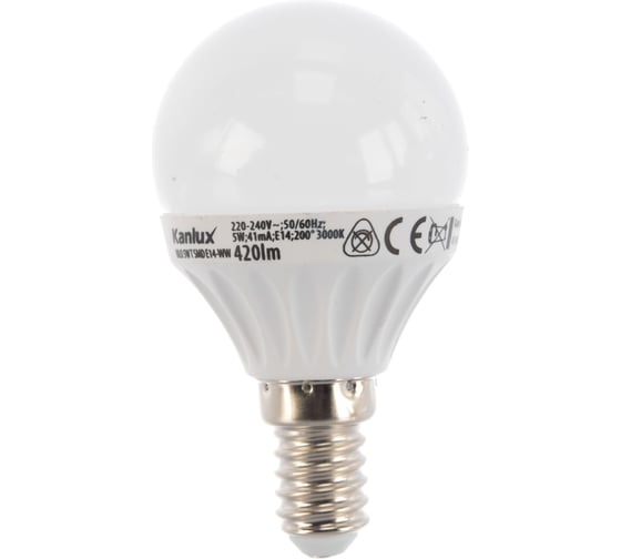 Изображение товара Светодиодная лампочка KANLUX BILO 5W, T, SMD, E14, WW 23042