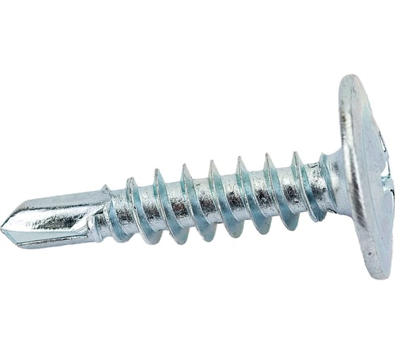 Изображение товара Саморез с прессшайбой МЕТАЛЛСЕРВИС 4,2x50 со сверлом, оцинкованный, 0.3 кг, пакет МС 1270378