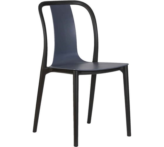 Изображение товара Стул обеденный DOBRIN ADAM (цвет сиденья серо-голубой, цвет основания черный) LMZL-PP669_B-_P-smoke-blue