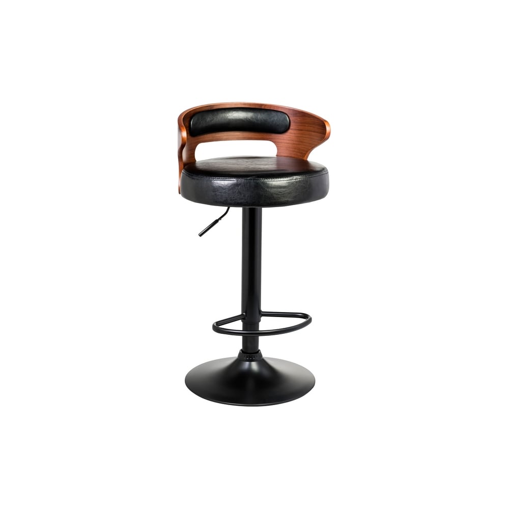 Изображение товара Стул барный DOBRIN FRED BLACK с регулировкой и подставкой для ног