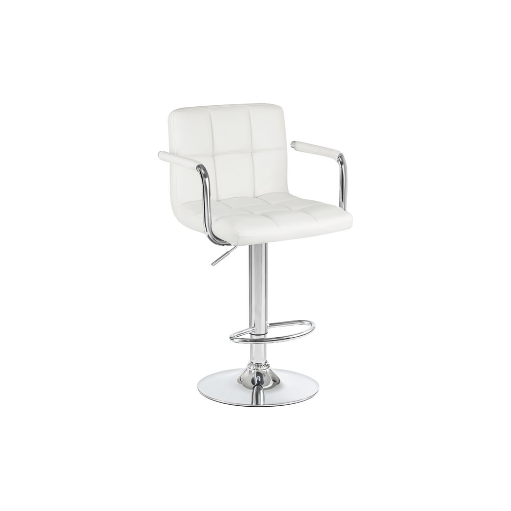 Изображение товара Стул барный DOBRIN KRUGER ARM белый с хромированным основанием