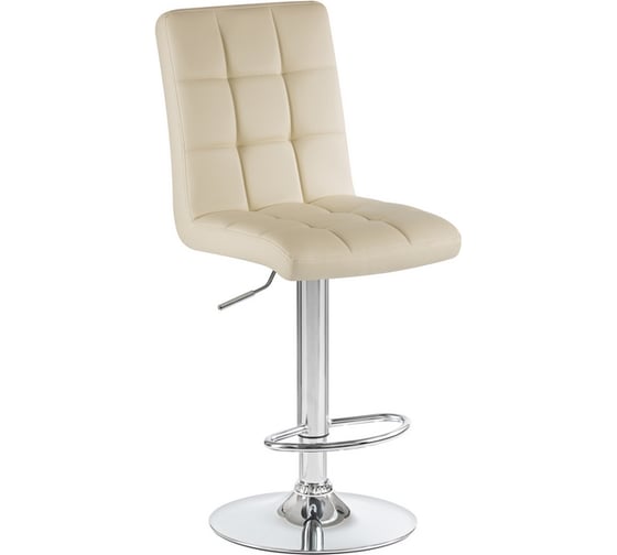 Изображение товара Стул барный DOBRIN KRUGER ARM (цвет сиденья кремовый, цвет основания хром) LM-5011_CH-M_EL-cream