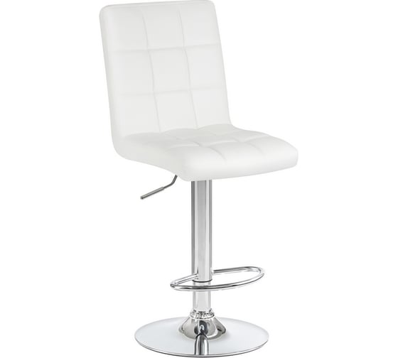 Изображение товара Стул барный DOBRIN KRUGER (цвет сиденья белый, цвет основания хром) LM-5009_CH-M_EL-white
