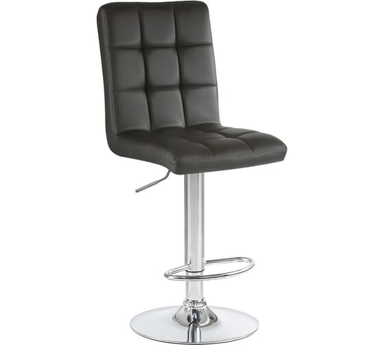 Изображение товара Стул барный DOBRIN KRUGER (цвет сиденья черный, цвет основания хром) LM-5009_CH-M_EL-black