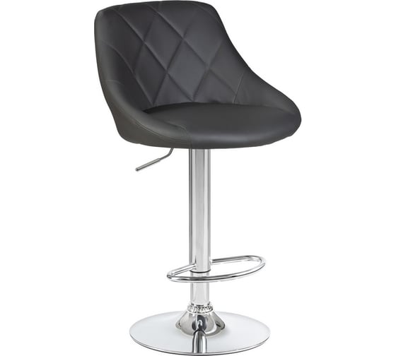 Изображение товара Стул барный DOBRIN LOGAN (цвет сиденья серый, цвет основания хром) LM-5007_CH-M_EL-188-55