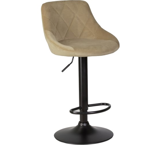 Изображение товара Стул барный DOBRIN LOGAN BLACK (цвет сиденья мокко (MJ9-9), цвет основания черный) LM-5007_B-M_V-MJ9-9