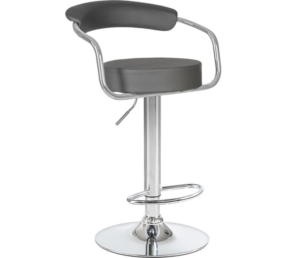 Изображение товара Стул барный DOBRIN MARTA (цвет сиденья серый, цвет основания хром) LM-5013_CH-M_EL-188-55
