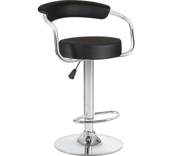 Изображение товара Стул барный DOBRIN MARTA (цвет сиденья черный, цвет основания хром) LM-5013_CH-M_EL-black