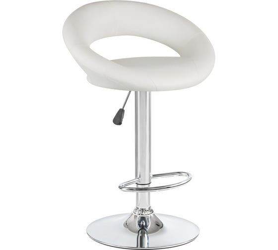 Изображение товара Стул барный DOBRIN MIRA (цвет сиденья белый, цвет основания хром) LM-5001_CH-M_EL-white