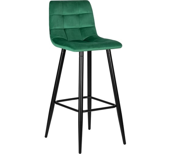 Изображение товара Стул барный DOBRIN NICOLE (цвет сиденья зелёный велюр (108-64), черные матовые ножки) LML-8078_B-M_V-V108-64