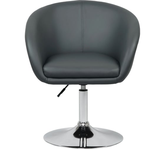 Изображение товара Кресло дизайнерское DOBRIN EDISON цвет сиденья серый, цвет основания хром LM-8600_CH-M_EL-188-55