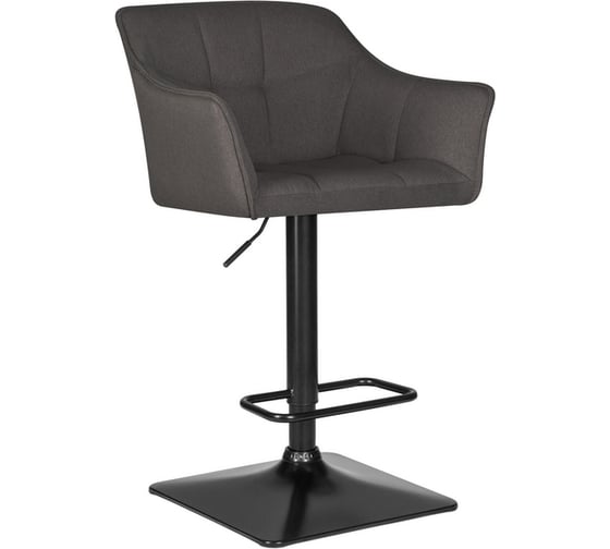 Изображение товара Стул барный DOBRIN RALF (цвет сиденья темно-серый (LAR-106D-26), цвет основания черный) LM-5033_B-M_TT-LAR-106D-26