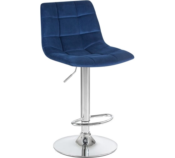 Изображение товара Стул барный DOBRIN TAILOR WHITE (цвет сиденья синий велюр (MJ9-117), цвет основания белый) LM-5017_W-M_V-MJ9-117
