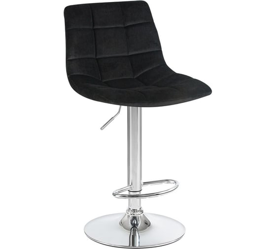 Изображение товара Стул барный DOBRIN TAILOR (цвет сиденья черный велюр (MJ9-101), цвет основания хром)  LM-5017_CH-M_V-MJ9-101