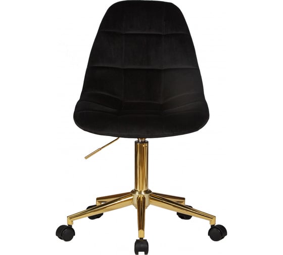 Изображение товара Офисное кресло для персонала DOBRIN MONTY GOLD цвет черный велюр MJ9-101 D0000000000000004491