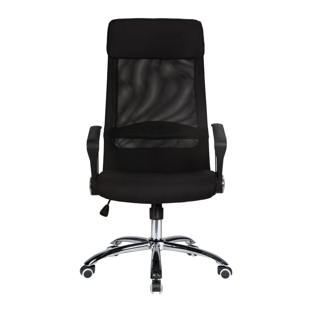 Изображение товара Офисное кресло DOBRIN PIERCE черное регулируемое с подголовником