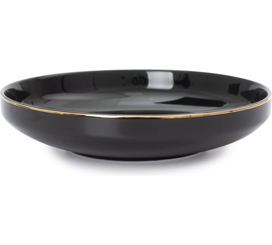 Изображение товара Суповая тарелка DOMENIK BLACK GOLD 19 см DM3012