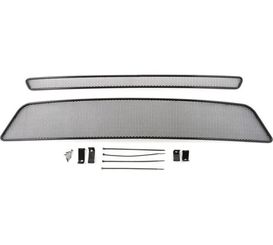 Изображение товара Внешняя сетка на бампер Arbori для NISSAN X-Trail 2010-2015, 2 шт., черный, 10 мм/Ниссан Х Трейл 01-390407-101