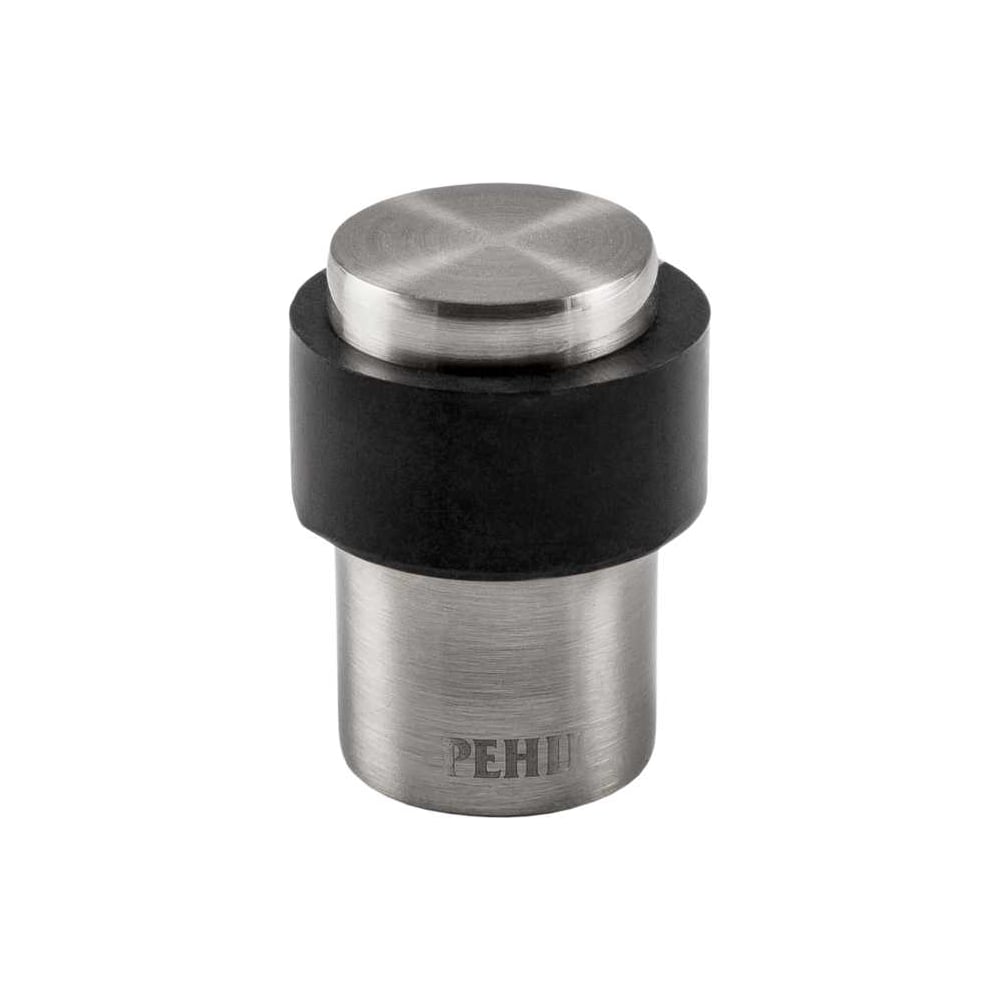 Изображение товара Ограничитель дверной Ренц напольный, матовый черный никель/черный INDS 34 MBN/Black