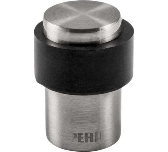 Изображение товара Ограничитель дверной Ренц напольный, матовый черный никель/черный INDS 34 MBN/Black