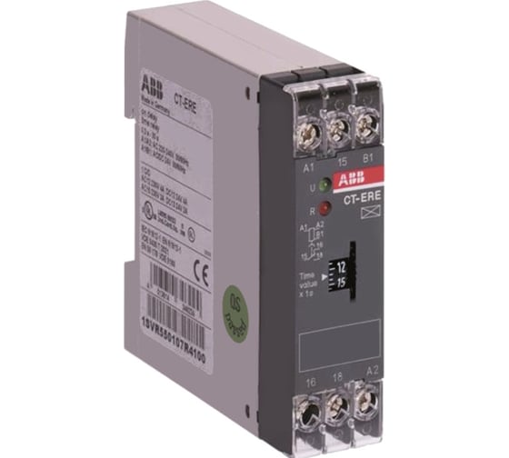 Изображение товара Реле времени ABB CT-ERE, с задержкой на включение, 0.3-30сек 1SVR550107R4100