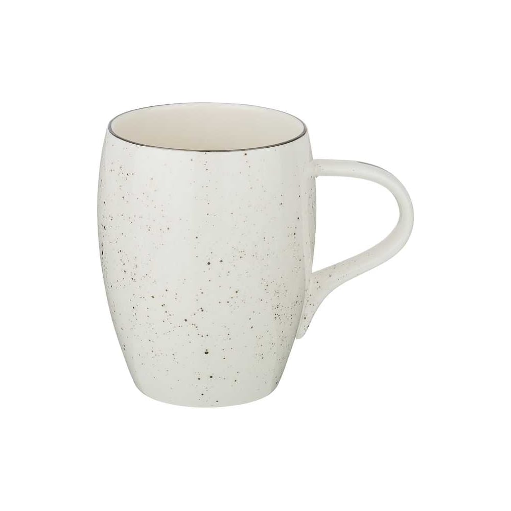 Изображение товара Кружка Bronco PLATINUM 450 мл фарфор белая с точками ручка