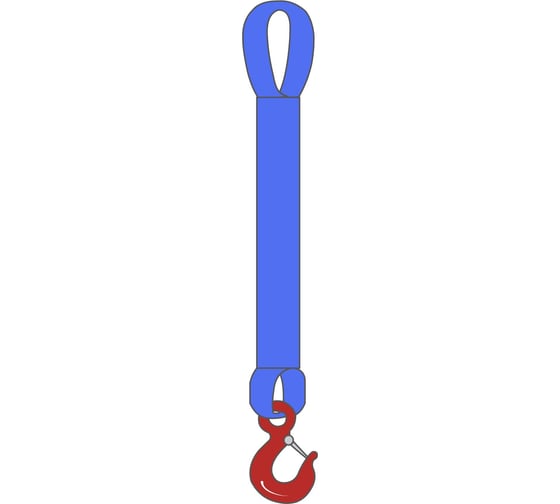 Изображение товара Одноветвевой текстильный строп ТамбовТехСнаб 1СТ 8 т, 7 м 7930130723834