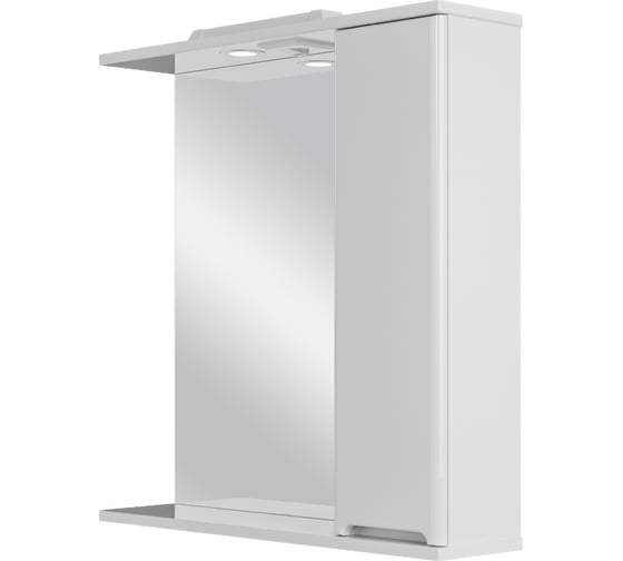 Изображение товара Зеркальный шкаф Sanstar Адель 70 П, 1 дверь, белый 175.1-2.4.1.