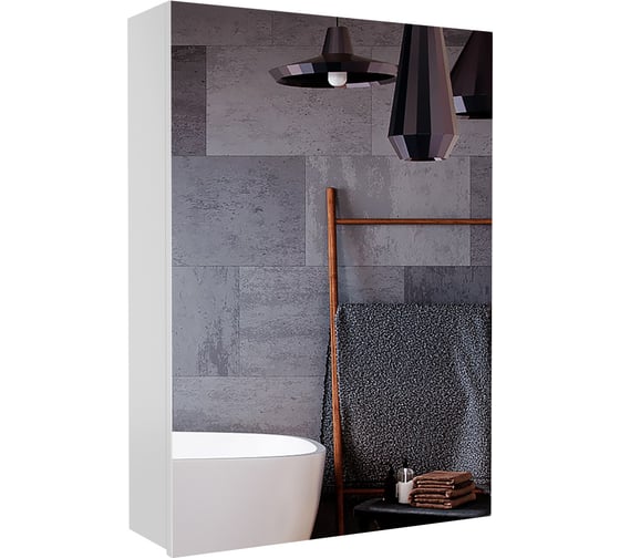 Изображение товара Подвесной зеркальный шкаф Sanstar 50, универсальный 41.1-2.4.1.