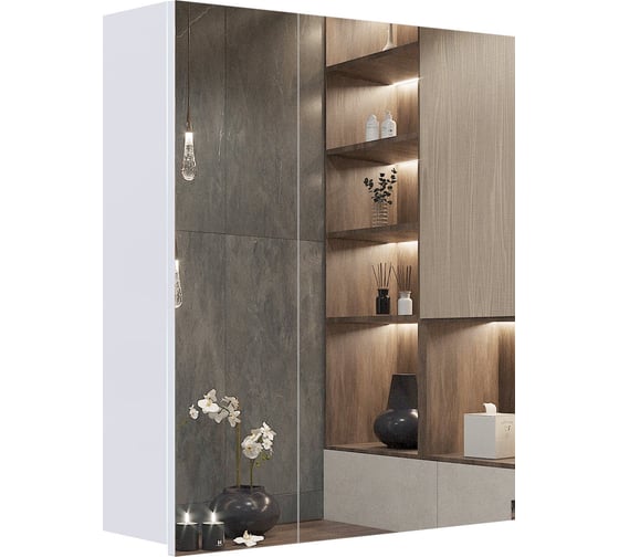 Изображение товара Подвесной зеркальный шкаф Sanstar 60, универсальный, правый 116.1-2.4.1.