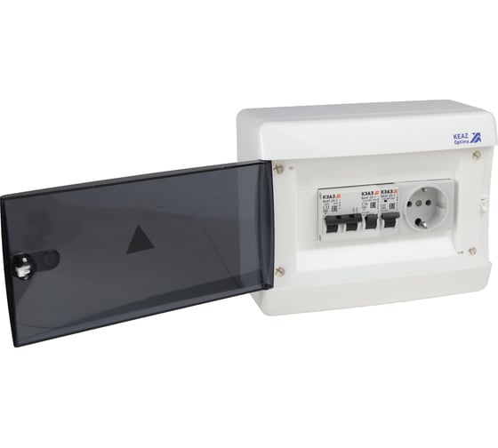 Изображение товара Щит распределительный ООО "Центр Энергии" НКУ ЩР40А UNK-08 (2С40, 1x1С10, 1x1С16, розетка) 00-00005582