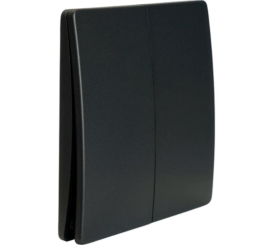 Изображение товара Кинетический выключатель дистанционного управления FERON двухклавишный 7мВт, IP65, SMART TM92, графит, 51024