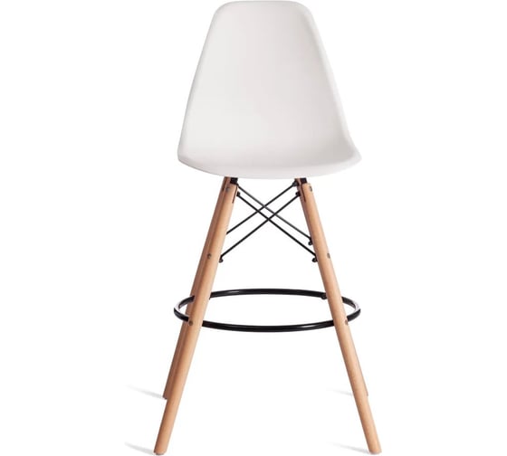 Изображение товара Стул барный Tetchair 4 шт Cindy Bar Chair mod. 80-1 дерево бук/металл/пластик, 50x51x109 см, White белый 70029/ натуральный 21240