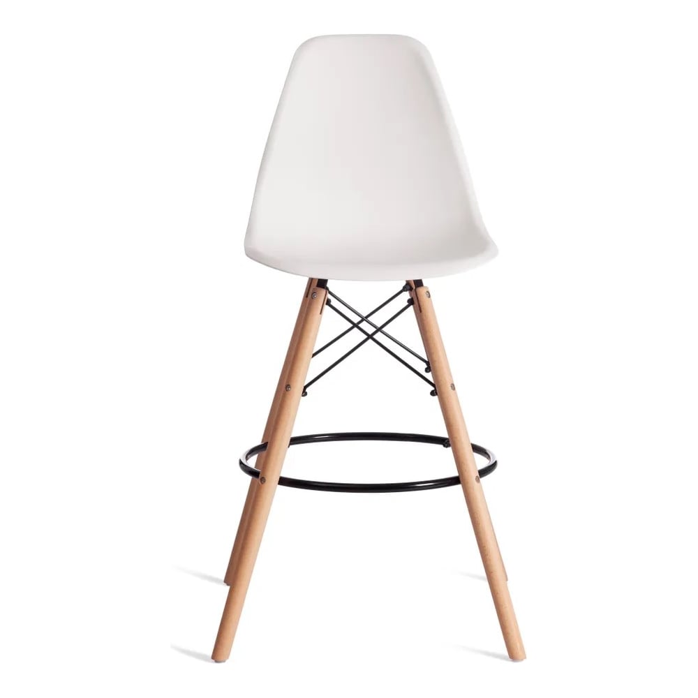 Изображение товара Барный стул Tetchair Cindy мод 80-1 белый дерево пластик комфортный