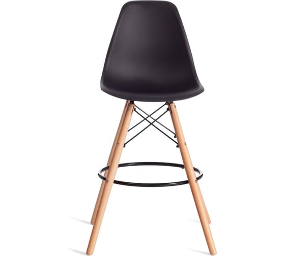 Изображение товара Стул барный Tetchair Cindy Bar Chair mod. 80-1, 1 шт в упаковке дерево бук/металл/пластик, 50x51x109 см, Black черный 3010/ натуральный 21635