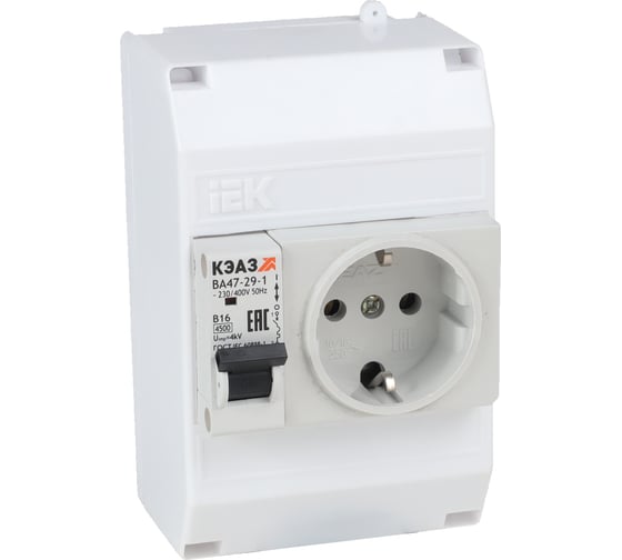 Изображение товара Щит распределительный ООО "Центр Энергии" НКУ ЩР16А-UNK-04 (1x1В16, розетка) 00-00005574