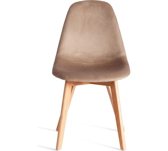 Изображение товара Стул Tetchair CINDY SOFT mod. C1021F1-1, 1 шт в упаковке велюр/дерево бук, 55x48x83 см, коричневый HLR12, натуральный 21577