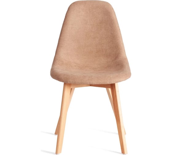 Изображение товара Стул Tetchair CINDY SOFT mod. C1021F1-1, 1 шт в упаковке фактурный велюр/дерево бук, 55x48x83 см, Бежевый LY1701-4, натуральный 21579